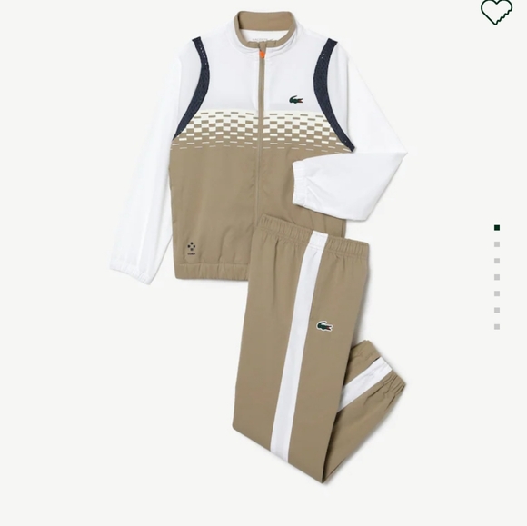 Lacoste Other - Lacoste Beige and White Tracksuit